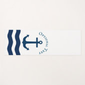 お洒落航海のカスタムいかり ヨガマット (正面(横))