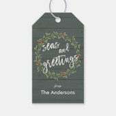 お洒落航海のクリスマス ギフトタグ (正面)