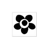 お洒落花かわいシンプルい ラバースタンプ (インプリント)