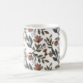 お洒落花と離れブーケ コーヒーマグカップ (正面右)