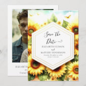 お洒落花ひま結婚わ セーブザデート (正面/裏面)