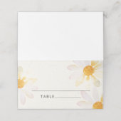 お洒落花結婚の プレイスカード (外部開封)