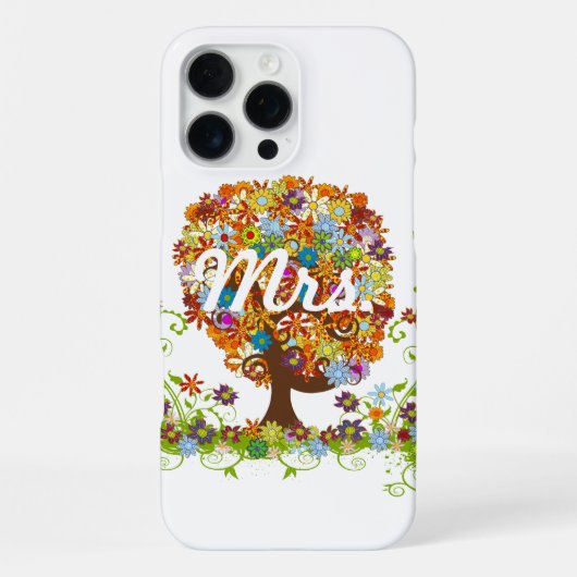 お洒落花結婚樹 iPhoneケース (裏面)