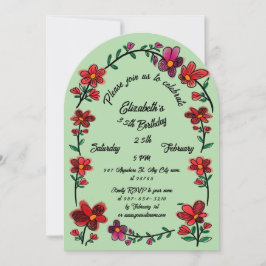 お洒落花縁ど祭35日パーティー 招待状