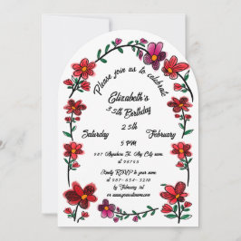 お洒落花縁ど祭35日パーティー 招待状