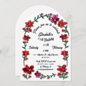 お洒落花縁ど祭35日パーティー 招待状 (正面/裏面)