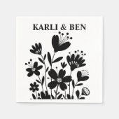 お洒落花 スタンダードカクテルナプキン (正面)