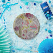 お洒落花 ペーパープレート (パーティー)