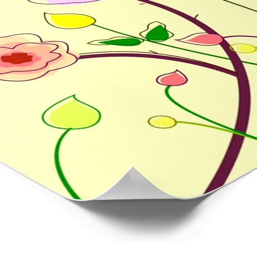 お洒落花 ポスター (角)