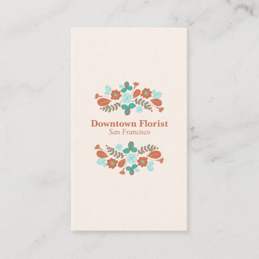 お洒落花 名刺 (正面)