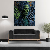 お洒落芸術的3Dインペ絵を描ストユニーク ポスター