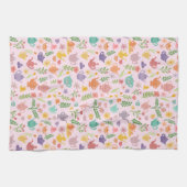 お洒落茶カラフルパーティーユニーク可愛 キッチンタオル (横)