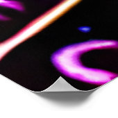 お洒落華美カラフル木 ポスター (角)