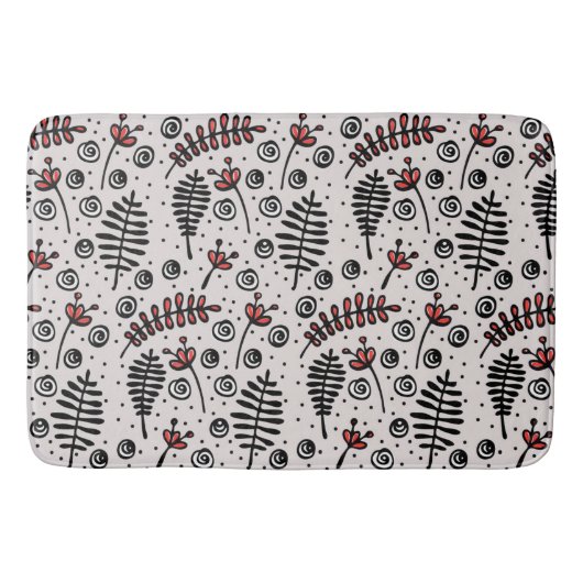 お洒落葉 バスマット (正面)