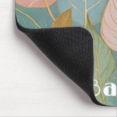 お洒落葉：パステル葉スマウスマット マウスパッド (コーナー)