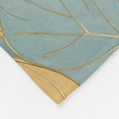 お洒落葉：パステル葉 フリースブランケット (角)