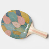 お洒落葉：パステル葉 卓球ラケット (横)