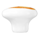 お洒落虎のネコの水色アートドアノブ セラミックノブ (側面)