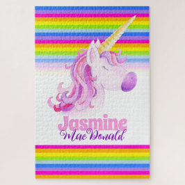 お洒落虹ストライプ ジグソーパズル