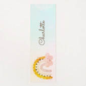 お洒落虹パーソナライズされた ヨガマット (正面)