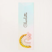 お洒落虹パーソナライズされた ヨガマット (裏面)