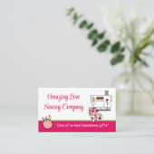 お洒落裁縫機3名刺 名刺 (スタンド正面)