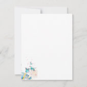 お洒落誕生日の願い – カラフルDandelion サンキューカード (裏面)