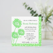 お洒落誕生日招待状 招待状 (スタンド正面)