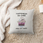 お洒落誕生日猫 クッション (ブランケット)