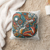 お洒落調和の木の生鮮やかき物 クッション (ブランケット)