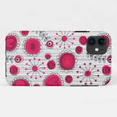 お洒落赤と白ハートフローラ Case-Mate iPhoneケース (裏面(横))