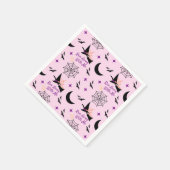 お洒落走遠くにHalloween Witch & こうもり スタンダードカクテルナプキン (角)