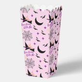 お洒落走遠くにHalloween Witch & こうもり フェイバーボックス (正面)