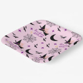 お洒落走遠くにHalloween Witch & こうもり ペーパープレート (傾斜あり)