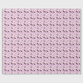 お洒落走遠くにHalloween Witch & こうもり ラッピングペーパー (フラット)