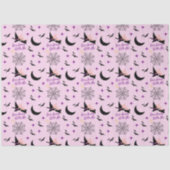 お洒落走遠くにHalloween Witch & こうもり 薄葉紙 (正面)