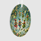 お洒落踊り小妖精や小人 オーナメント (正面)