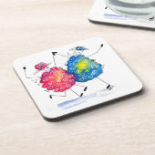 お洒落踊り羊 コースター (左側)