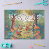 お洒落遊の森の音楽 薄葉紙 (クラフト)