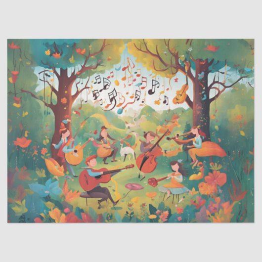 お洒落遊の森の音楽 薄葉紙 (正面)