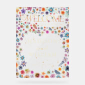 お洒落野花ハートへようこそ結婚 アクリルサイン (正面)