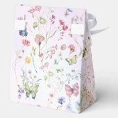 お洒落野花ピンク結婚ズ フェイバーボックス (裏面)