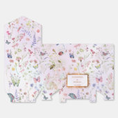 お洒落野花ピンク結婚ズ フェイバーボックス (見開き)
