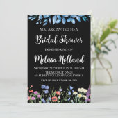 お洒落野草冬ブライダルシャワー 招待状 (スタンド正面)