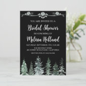 お洒落野草冬ブライダルシャワー 招待状 (スタンド正面)