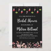 お洒落野草冬ブライダルシャワー 招待状 (正面)