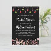 お洒落野草冬ブライダルシャワー 招待状 (スタンド正面)