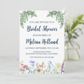 お洒落野草冬ブライダルシャワー 招待状 (スタンド正面)