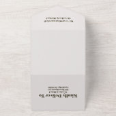 お洒落野草野結婚草 オールインワン招待状 (外側)