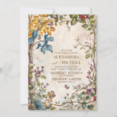 お洒落野草野結婚草 招待状 (正面)